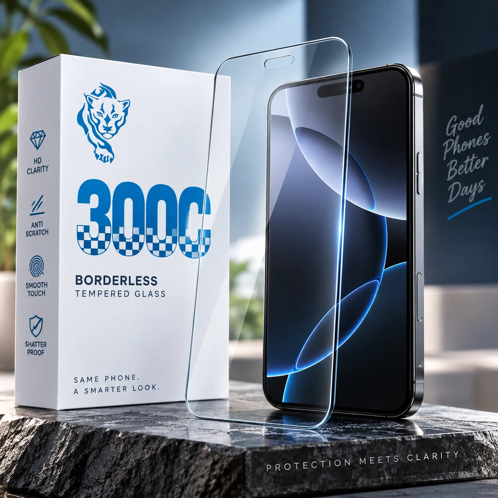 300CC Borderless Tempered Glass Screen Protector — iPhone