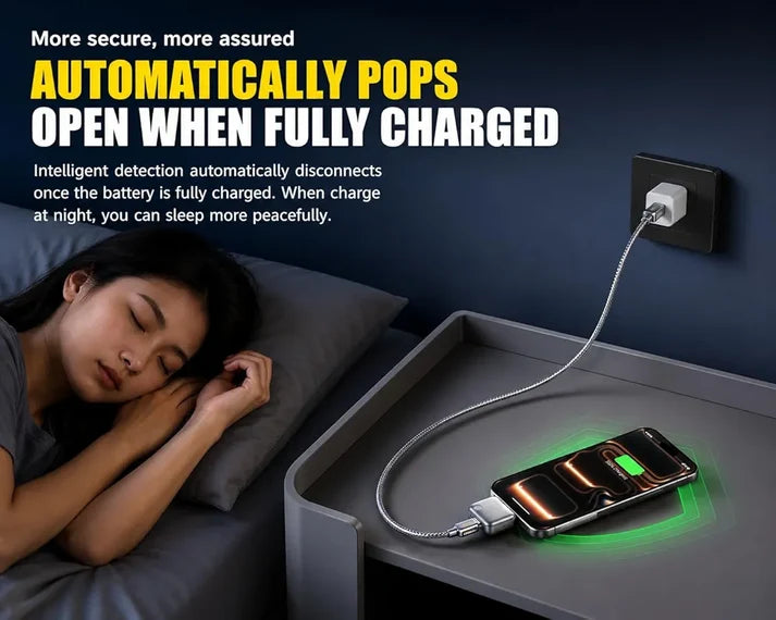 Type C PopGuard 140W Automatic Charging Disconnector Silver
